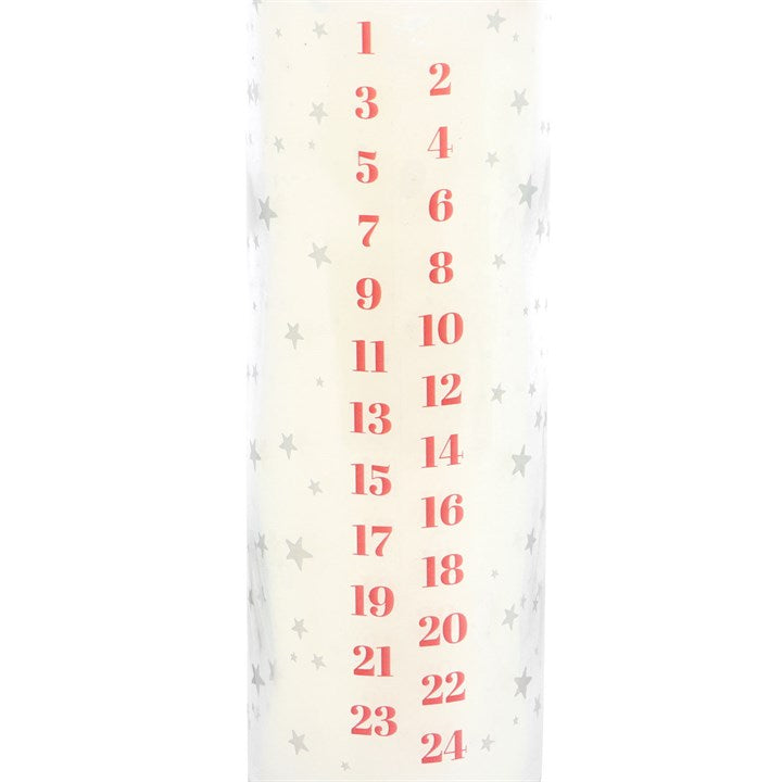 White Vanilla Advent Tube Candle – Countdown to Christmas in Vanilla Bliss
