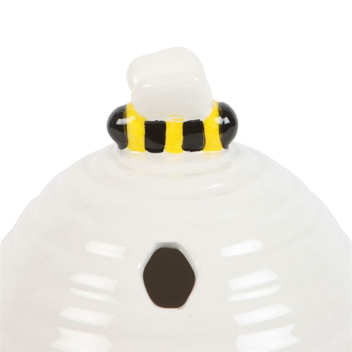 White Beehive Incense Cone Holder – Adorable Nature-Inspired Décor