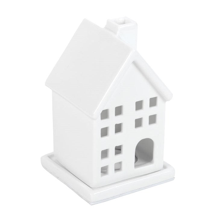 White House Incense Cone Holder – Timeless Ceramic Home Fragrance
