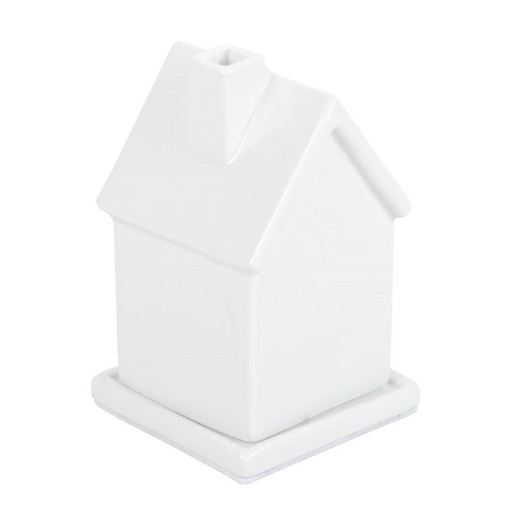 White House Incense Cone Holder – Timeless Ceramic Home Fragrance