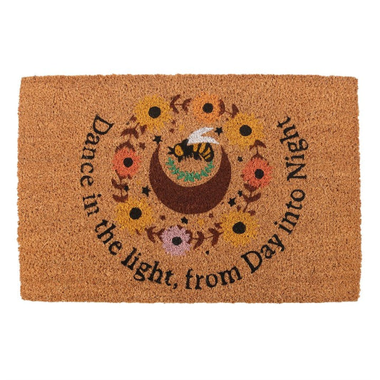 Summer Solstice Coir Doormat – “Dance in the Light” Design