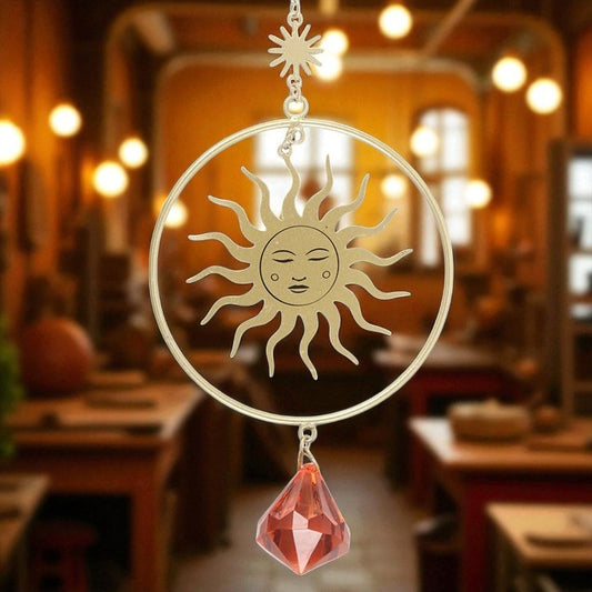 Gold Sun Suncatcher – Radiate Warmth and Elegance