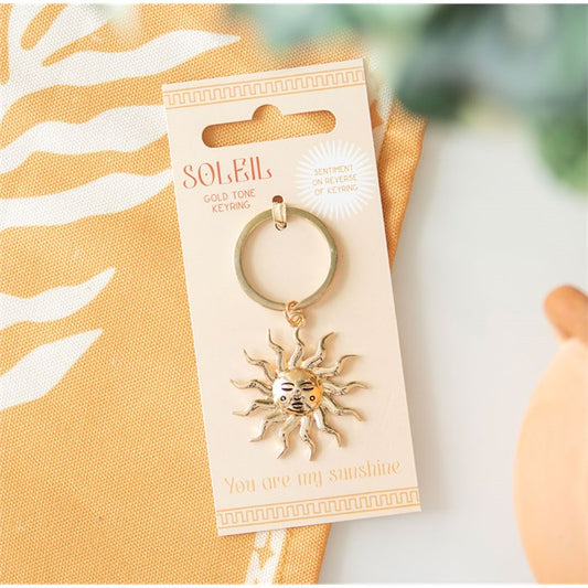 Radiant Sun Keyring – 'You Are My Sunshine'
