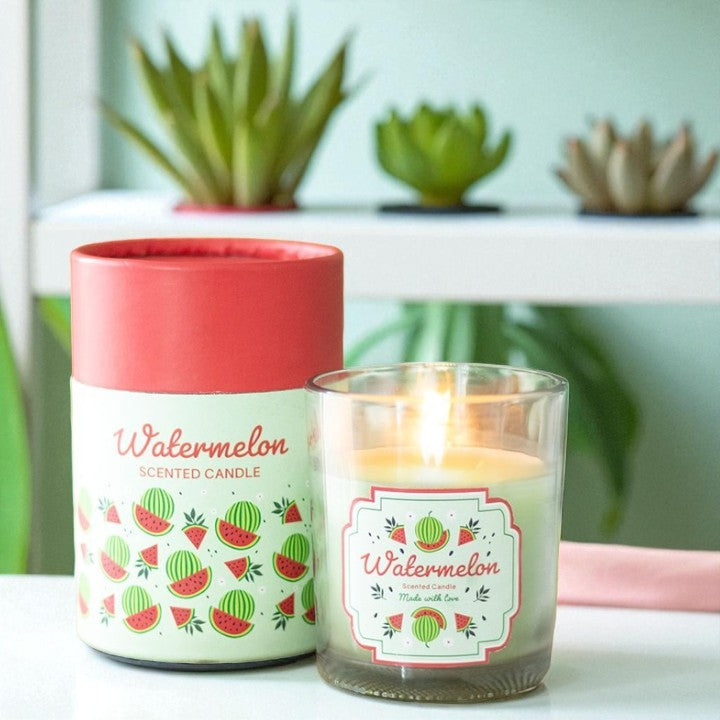Watermelon Scented Candle in Gift Box – 25hr Burn