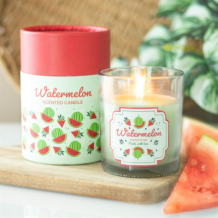 Watermelon Scented Candle in Gift Box – 25hr Burn