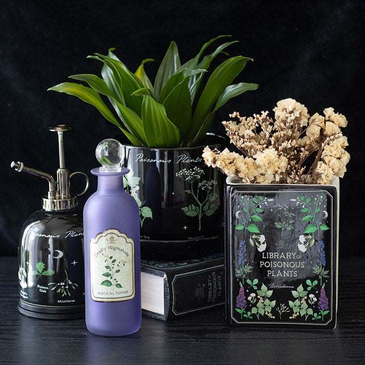 Library of Poisonous Plants Ceramic Book Vase