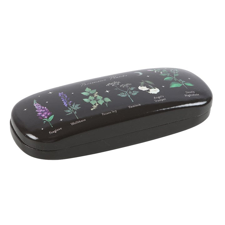 Skull & Botanical PU Glasses Case