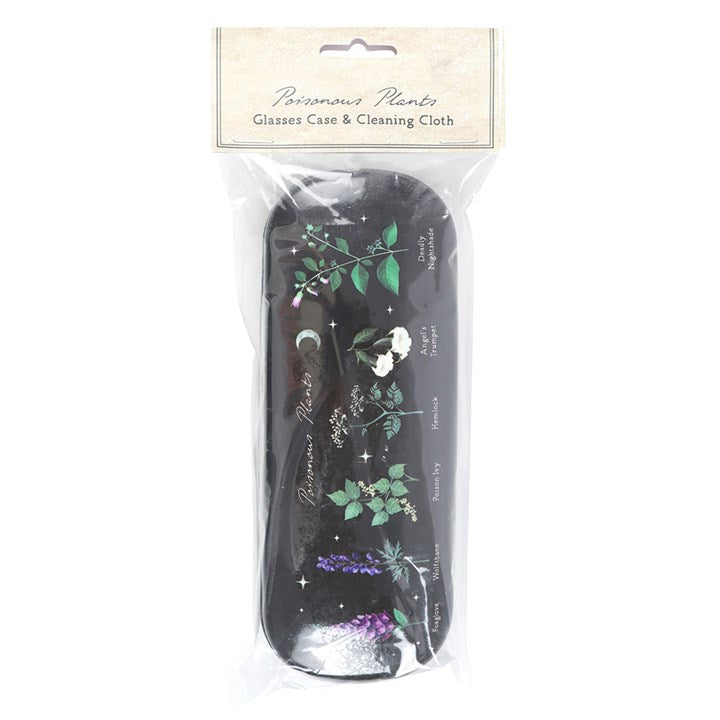 Skull & Botanical PU Glasses Case