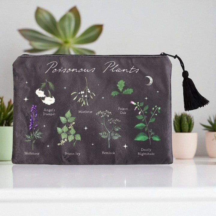 Poisonous Plants Makeup Bag – Nature-Inspired Storage