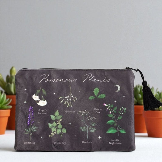 Poisonous Plants Makeup Bag – Nature-Inspired Storage