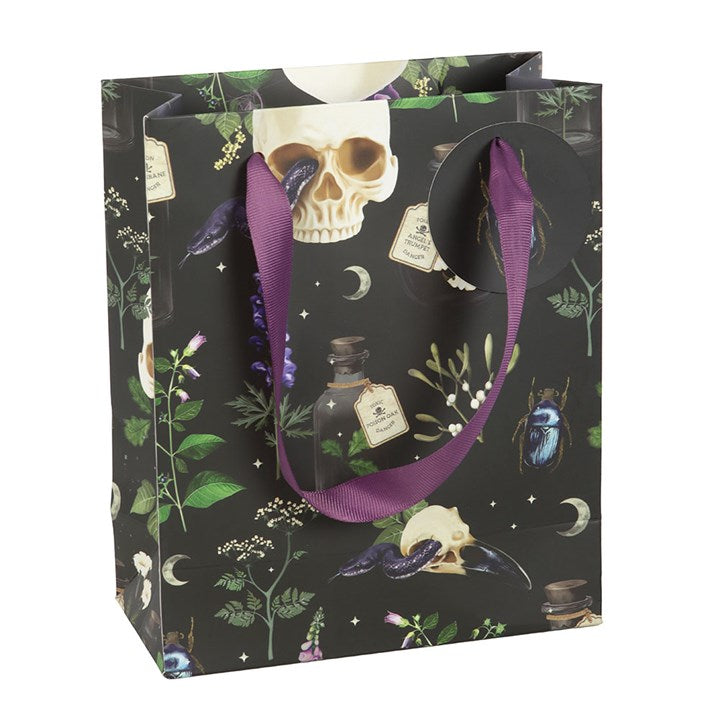 Darkly Enchanting Paper Gift Bag 23cm Venom & Vines Print