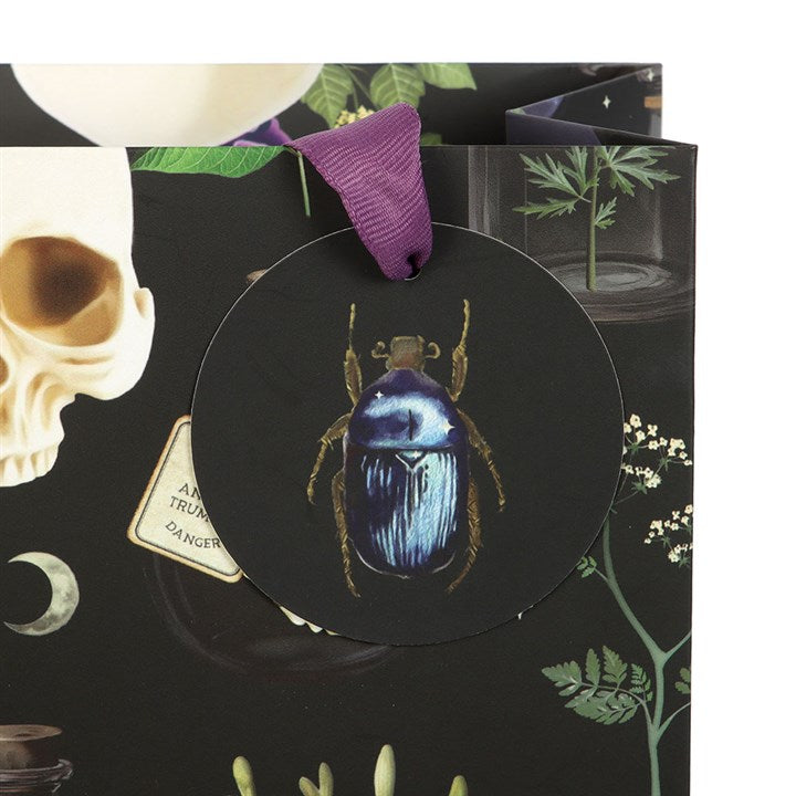 Darkly Enchanting Paper Gift Bag 23cm Venom & Vines Print