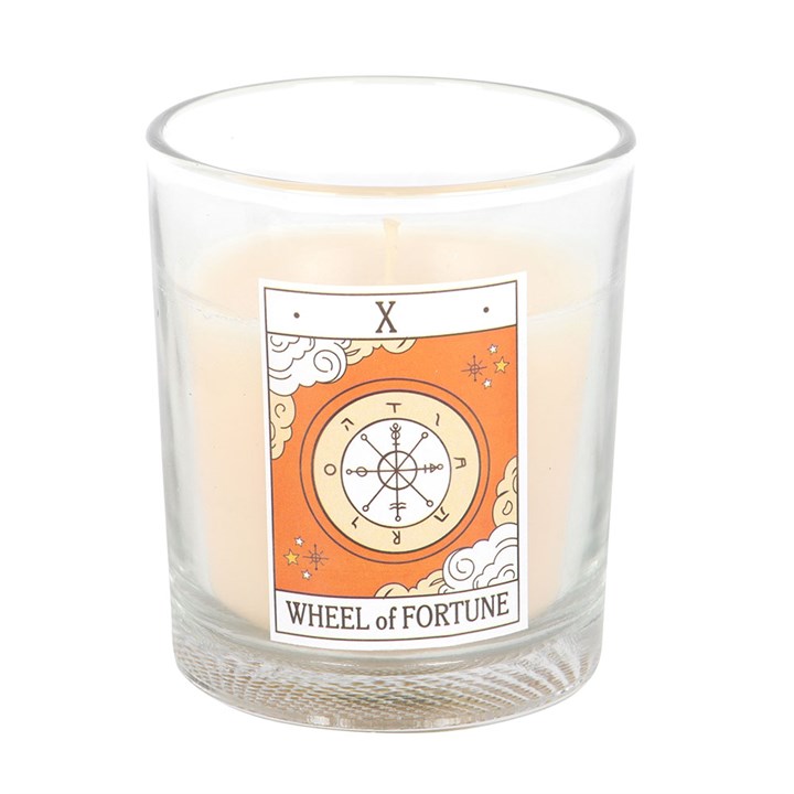 Wheel of Fortune Tarot Candle – Orange Scented