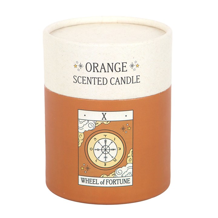 Wheel of Fortune Tarot Candle – Orange Scented