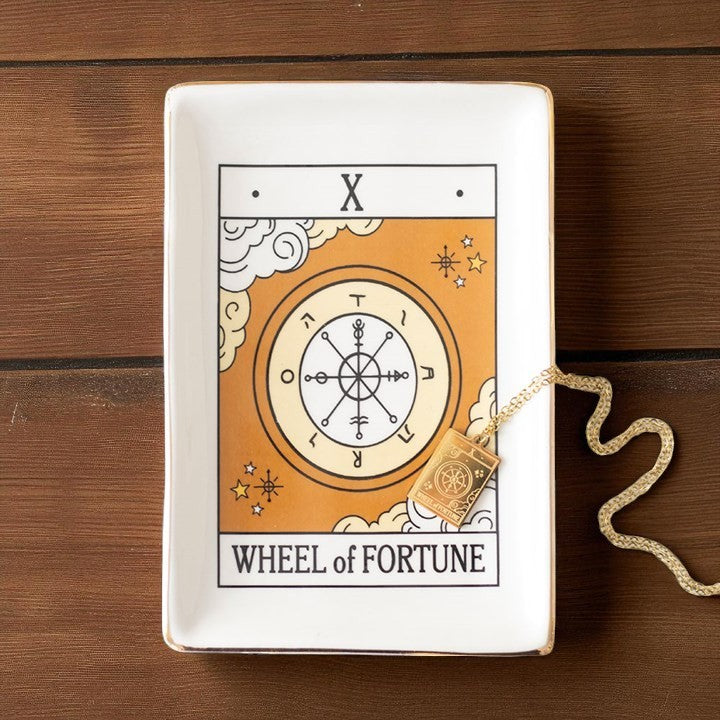 Wheel of Fortune Tarot Trinket Dish – Mystical & Elegant Storage