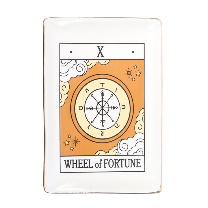 Wheel of Fortune Tarot Trinket Dish – Mystical & Elegant Storage