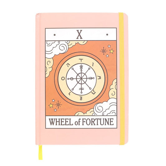 The Wheel Tarot A5 Notebook – Gold-Edged Lined Journal