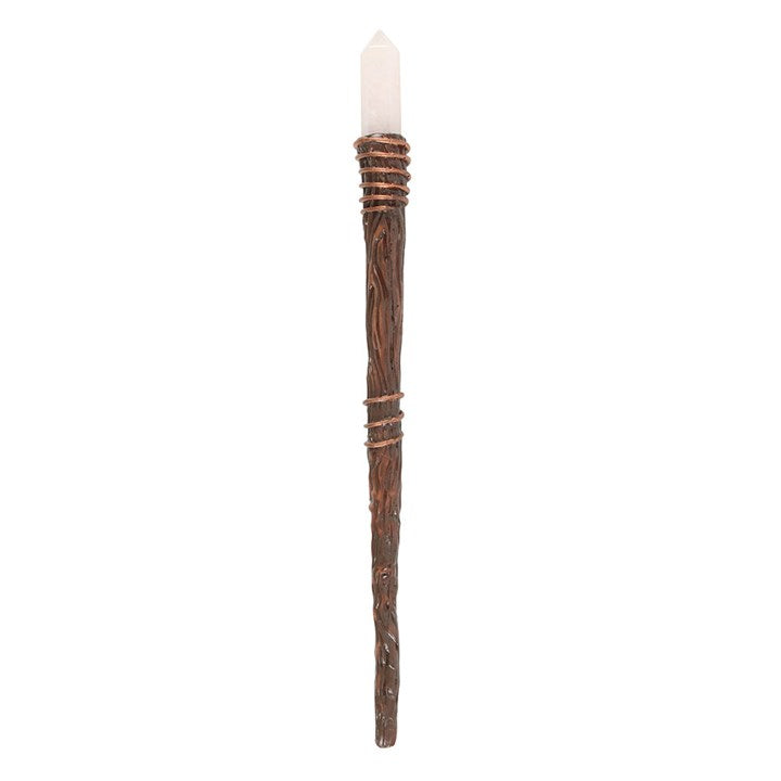 Aura Quartz Energy Clearing Magic Wand – Spiritual & Intention Tool