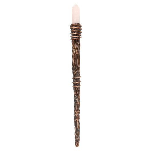 Rose Quartz Romance Magic Wand – Crystal Point for Love & Compassion