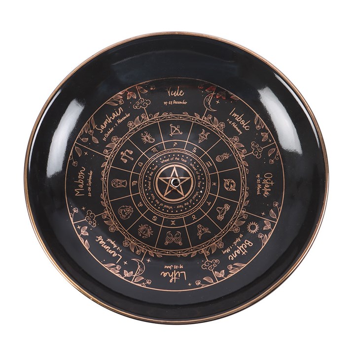 Wheel of the Year Ceramic Incense Holder