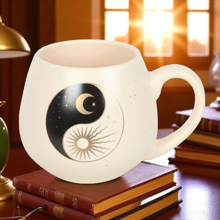 Yin & Yang Sun and Moon Ceramic Mug – 500ml