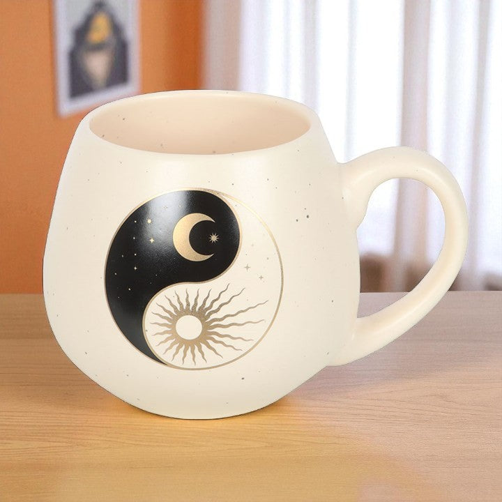 Yin & Yang Sun and Moon Ceramic Mug – 500ml