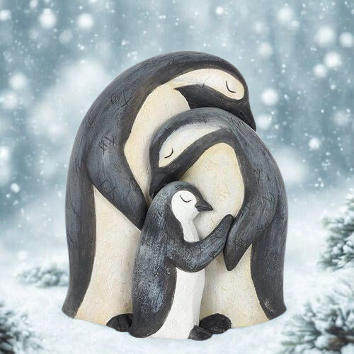 Penguin Family Ornament – Heart warming Holiday Gift