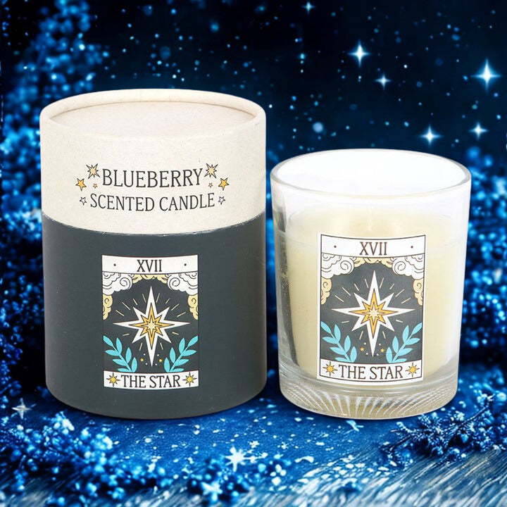 The Star Tarot Candle – Mystical Blueberry Scent
