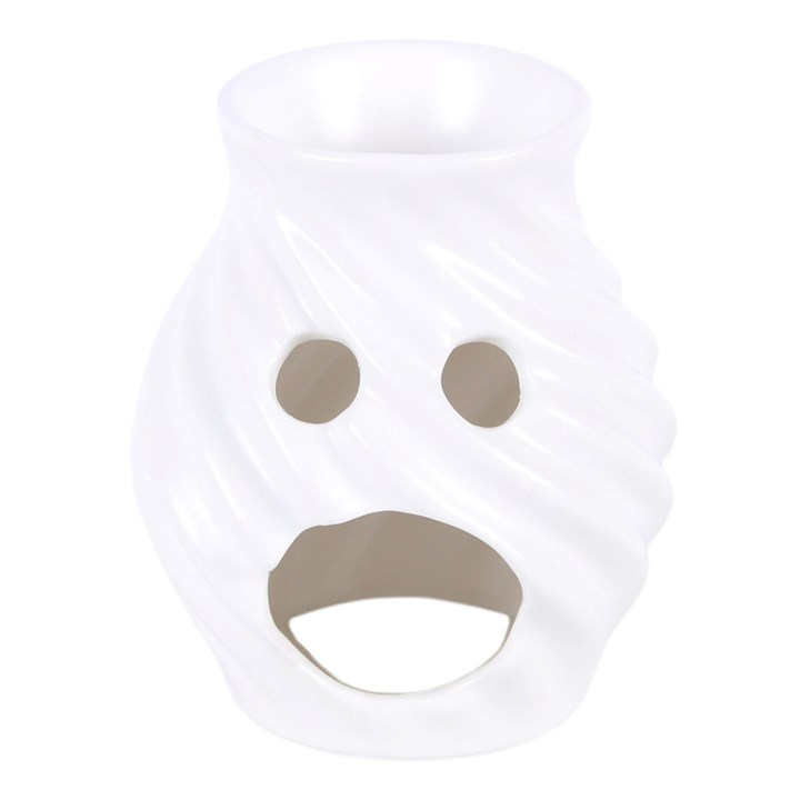 White Ceramic Wax Warmer on a white background