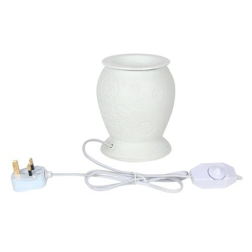 White Ceramic Elephant Electric Wax & Oil Warmer
