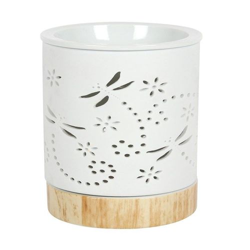 Dragonfly Matte Ceramic Oil Burner – Nature-Inspired Elegance