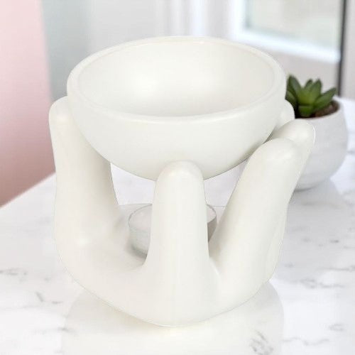 White Hand Ceramic Oil Burner