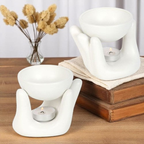 White Hand Ceramic Oil Burner