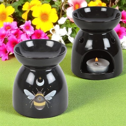 🌙🐝 Mystical Forest Bee Oil Burner – Enchant Your Senses