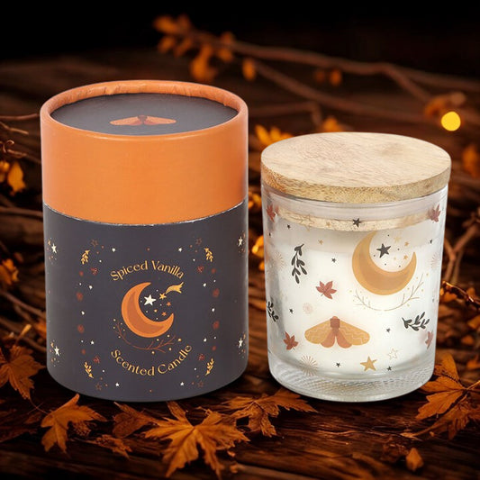 Spiced Vanilla Autumn Moon Candle – 28hr Burn