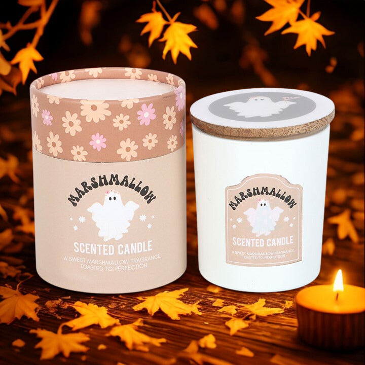 Toasted Marshmallow Ghost Candle – 28hr Burn