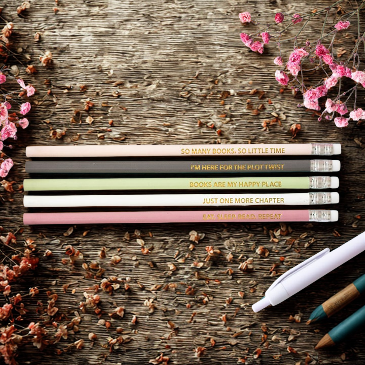 Pack of 5 Literature Inspired Pencils