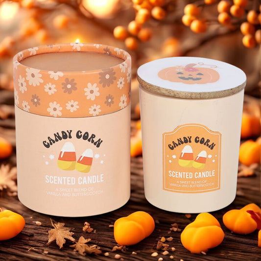 Candy Corn Candle – Vanilla & Butterscotch | 28hr Burn