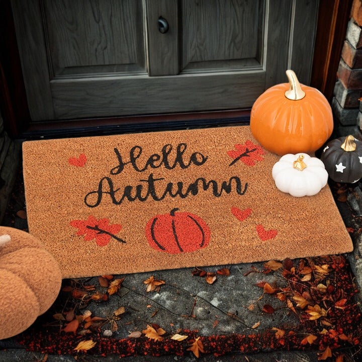 Hello Autumn Coir Doormat – Velvet Autumn Collection