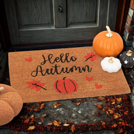 Hello Autumn Coir Doormat – Velvet Autumn Collection