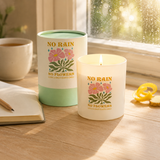 No Rain, No Flowers Citrus & Ginger Candle