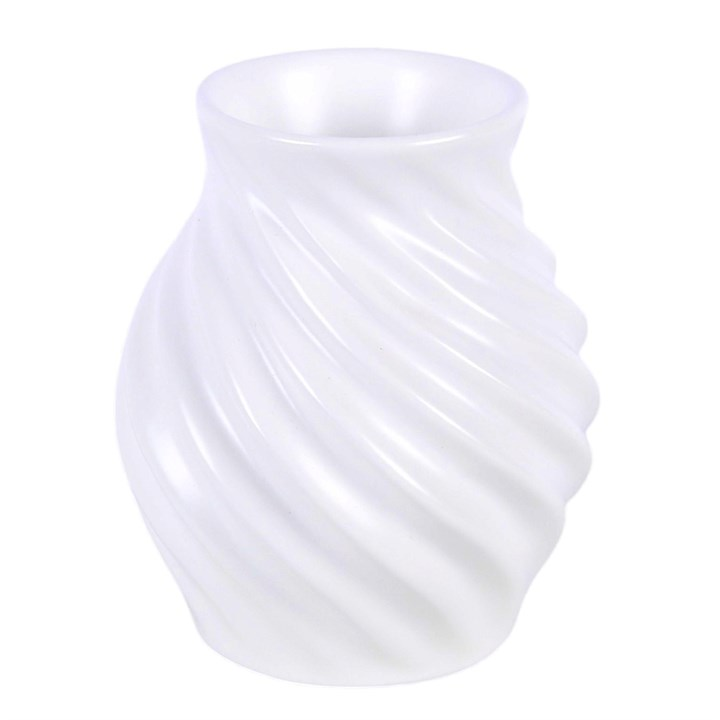 White textured Wax Warmer on a white background