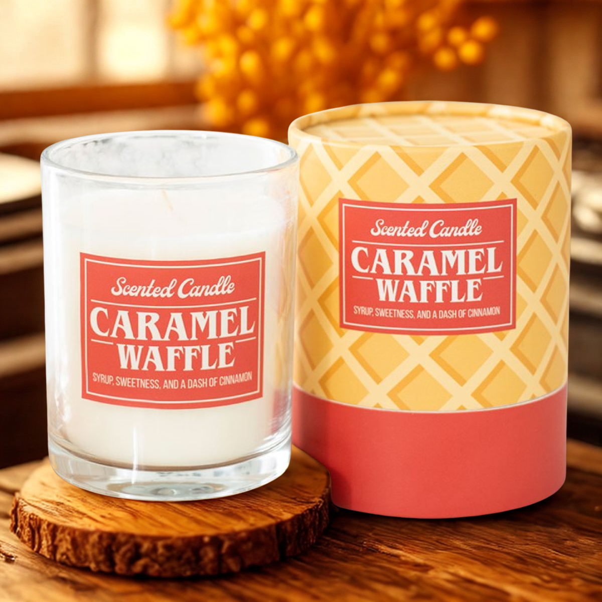 Caramel Waffle Scented Candle