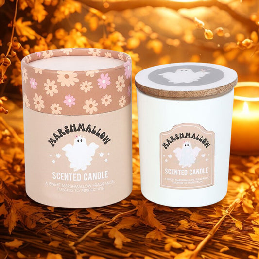 Toasted Marshmallow Ghost Candle – 28hr Burn