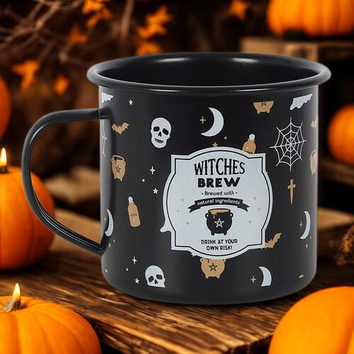 Witches Brew Enamel-Style Mug | Halloween Drinkware