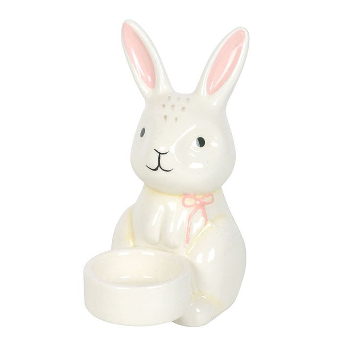 Bunny Ceramic Tealight Holder – A Springtime Glow for Every Home