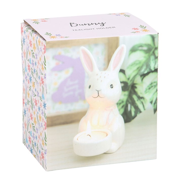 Bunny Ceramic Tealight Holder – A Springtime Glow for Every Home