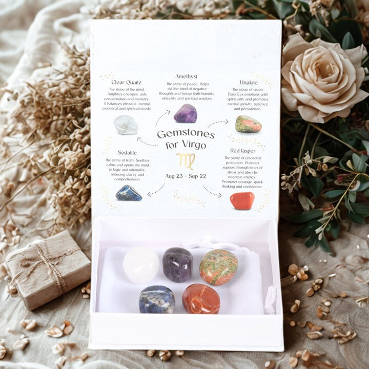 Virgo Crystal Tumblestone Set