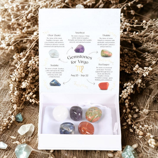 Virgo Crystal Tumblestone Set