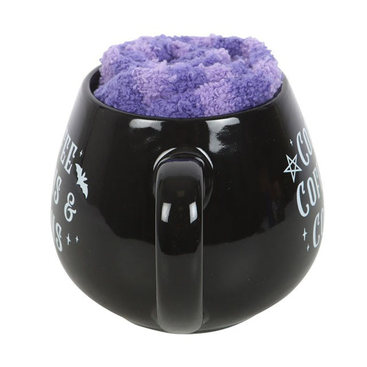 Coffee, Coffins & Covens Mug and Socks Set